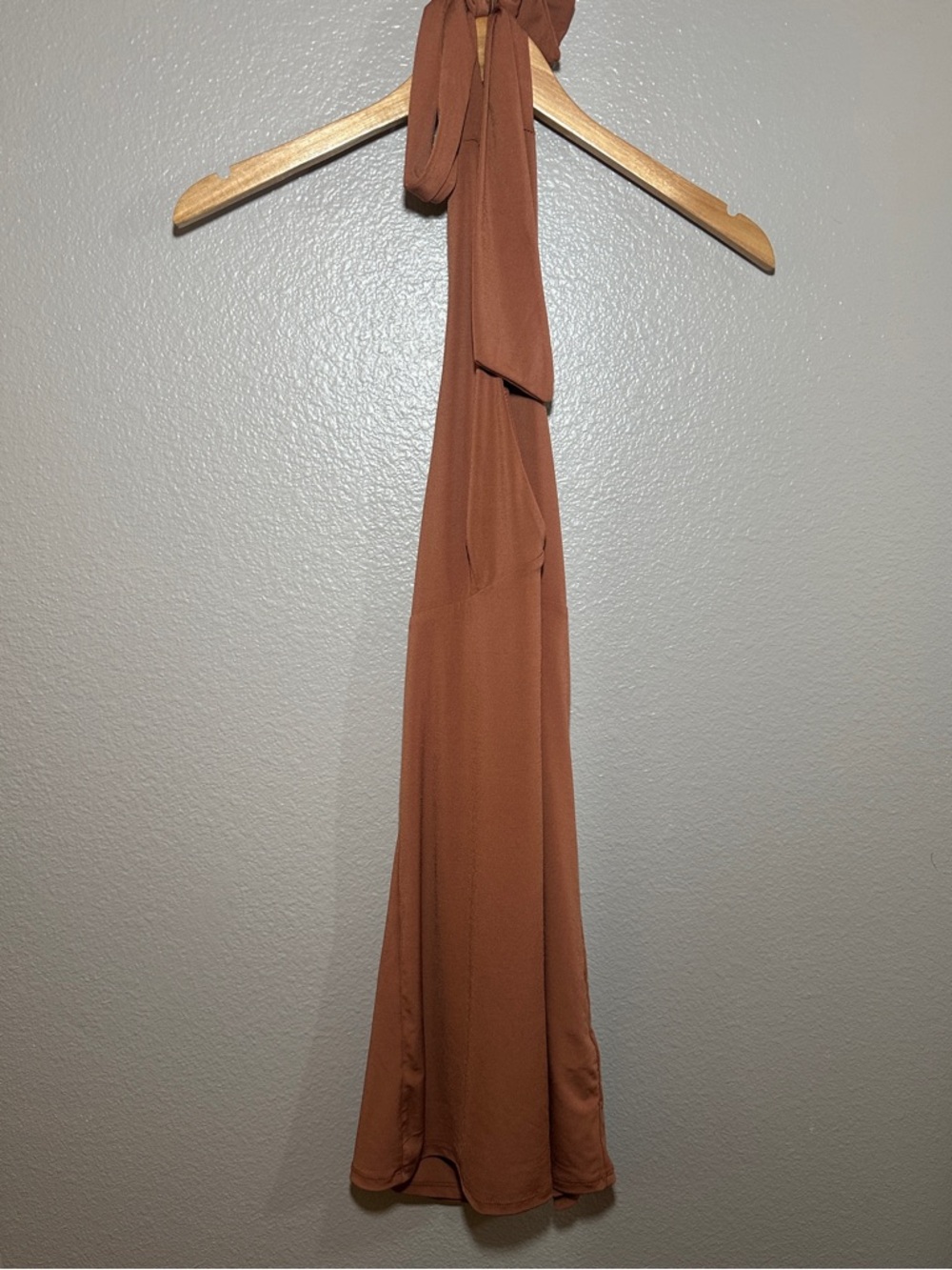 Abercrombie & Fitch Cowl Back Halter Mini Dress